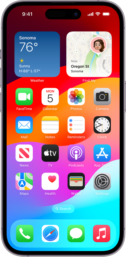 Mở ứng dụng Cài đặt trên iPhone của bạn